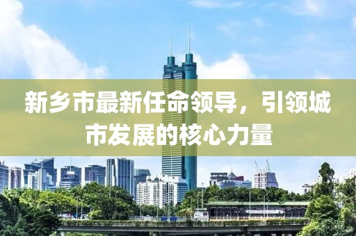 新乡市最新任命领导，引领城市发展的核心力量