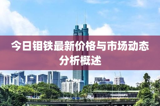 今日钼铁最新价格与市场动态分析概述