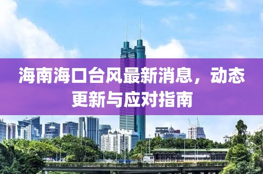 海南海口台风最新消息，动态更新与应对指南