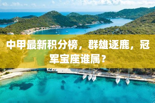 中甲最新积分榜，群雄逐鹿，冠军宝座谁属？