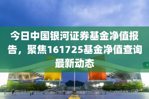 今日中国银河证券基金净值报告，聚焦161725基金净值查询最新动态