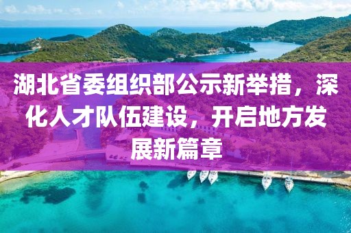 湖北省委组织部公示新举措，深化人才队伍建设，开启地方发展新篇章